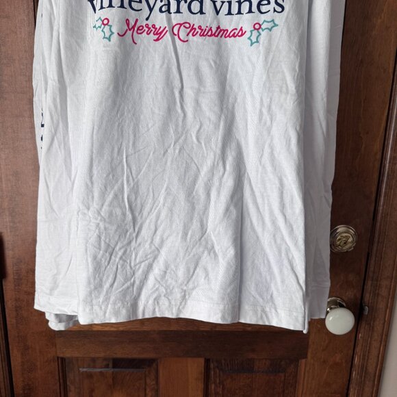 Vineyard Vines Lady. Christmas Whale Long Sleeve White Tee Size 3X - Picture 11 of 12